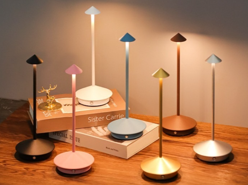 LuxeAura™ Touch Mood Lamp – Minimalist LED Elegance