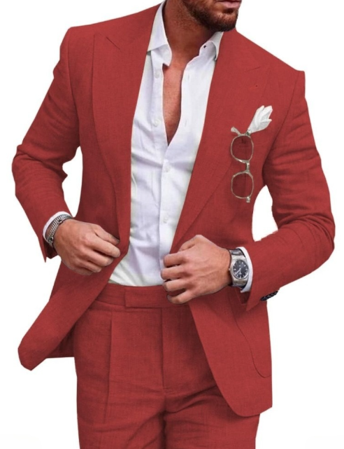 Marcus| Mens Linen Lightweight & Stylish Suit Combo