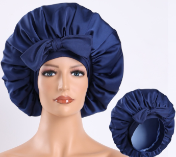 LuxeStay™ Satin Silk Sleep Bonnet with Tie
