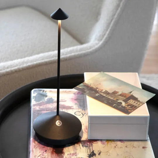 LuxeAura™ Touch Mood Lamp – Minimalist LED Elegance