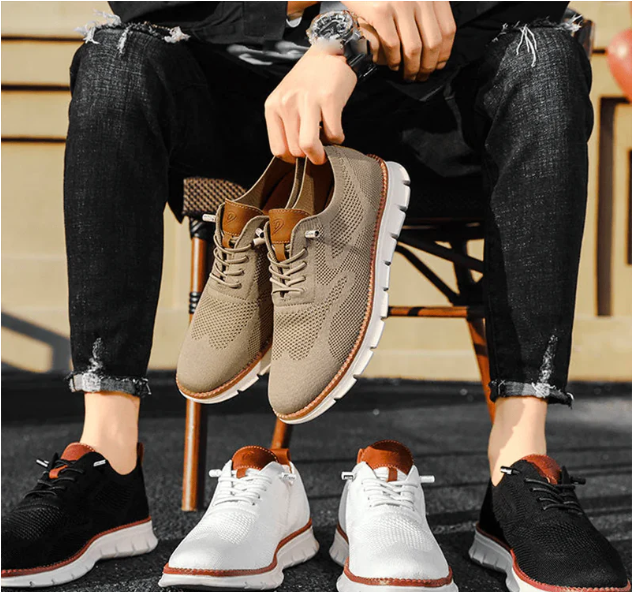 Brunetto |Everyday Walking Shoes for Men with Orthopedic Comfort