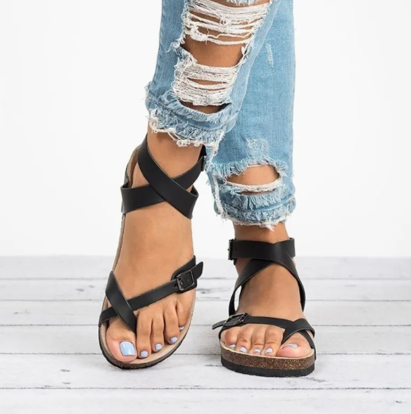 Sally Lara | Comfortable Orthopedic Sandals with Adjustable Straps