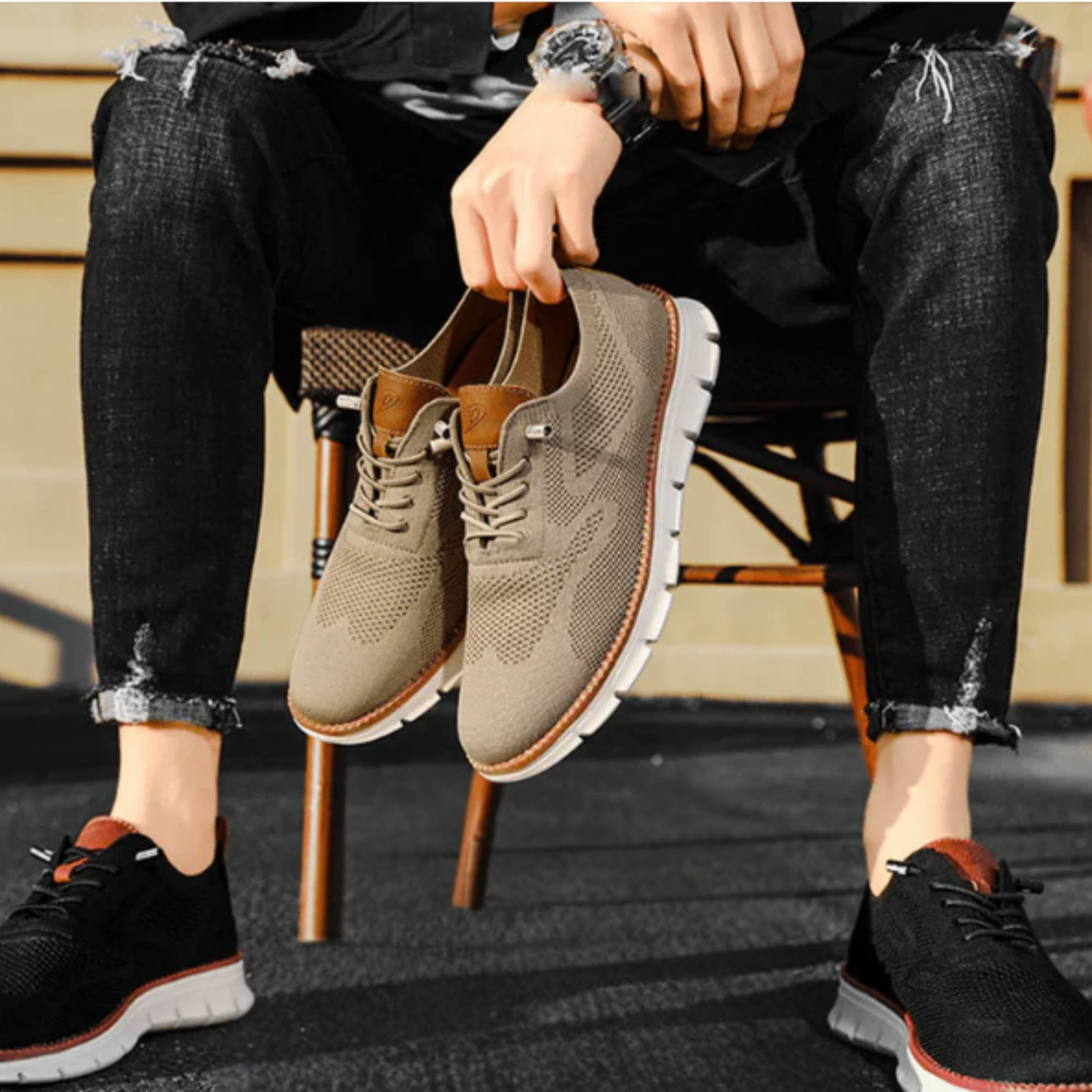 Brunetto |Everyday Walking Shoes for Men with Orthopedic Comfort